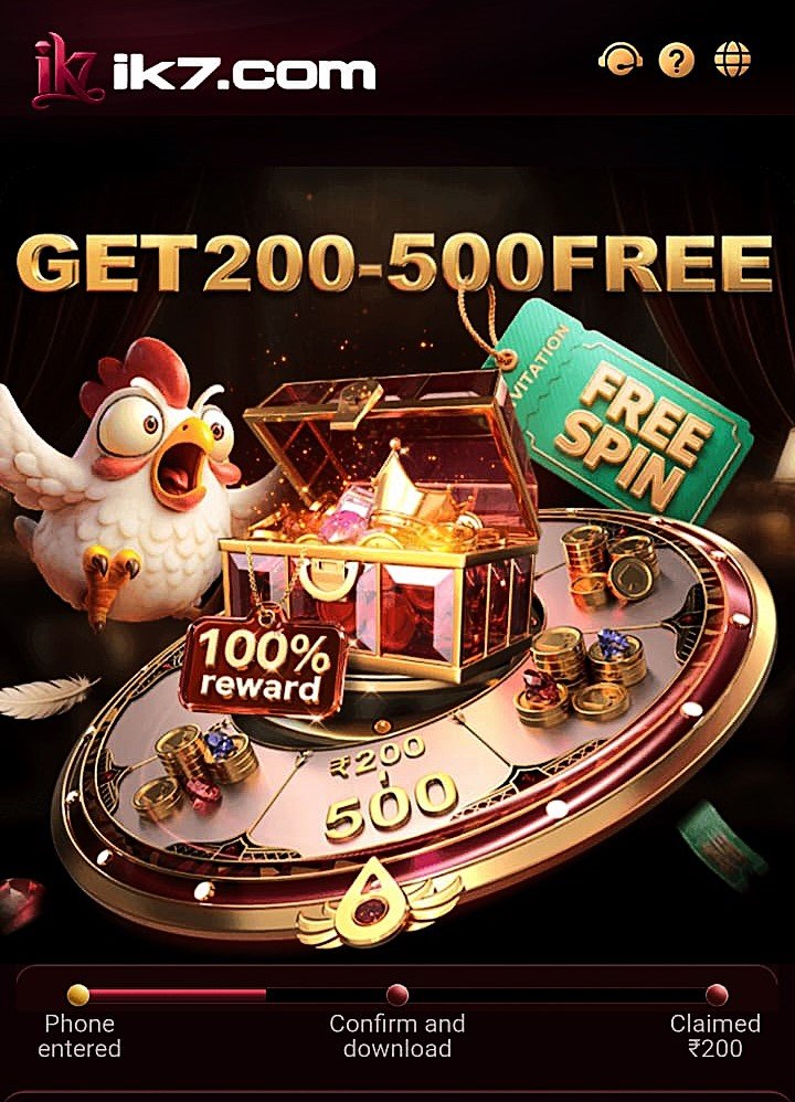 IK7 Game app shown on three smartphones with card, slot and arcade games